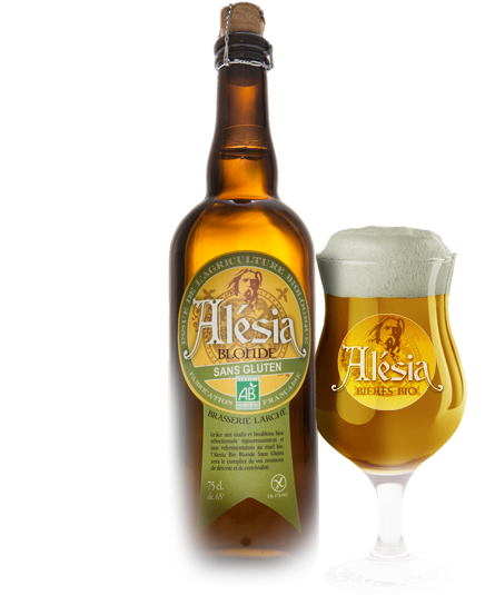 Bière Alesia Blonde Sans Gluten Bio - Brasserie Larché