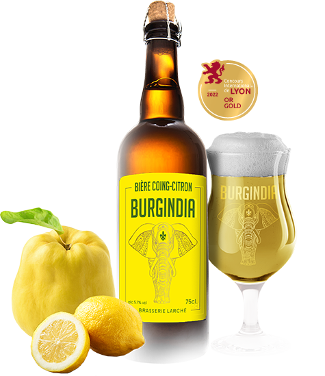 Bière Burgindia Coing Citron - Brasserie Larché