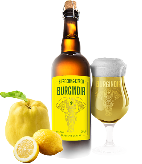 Bière Burgindia Coing Citron - Brasserie Larché